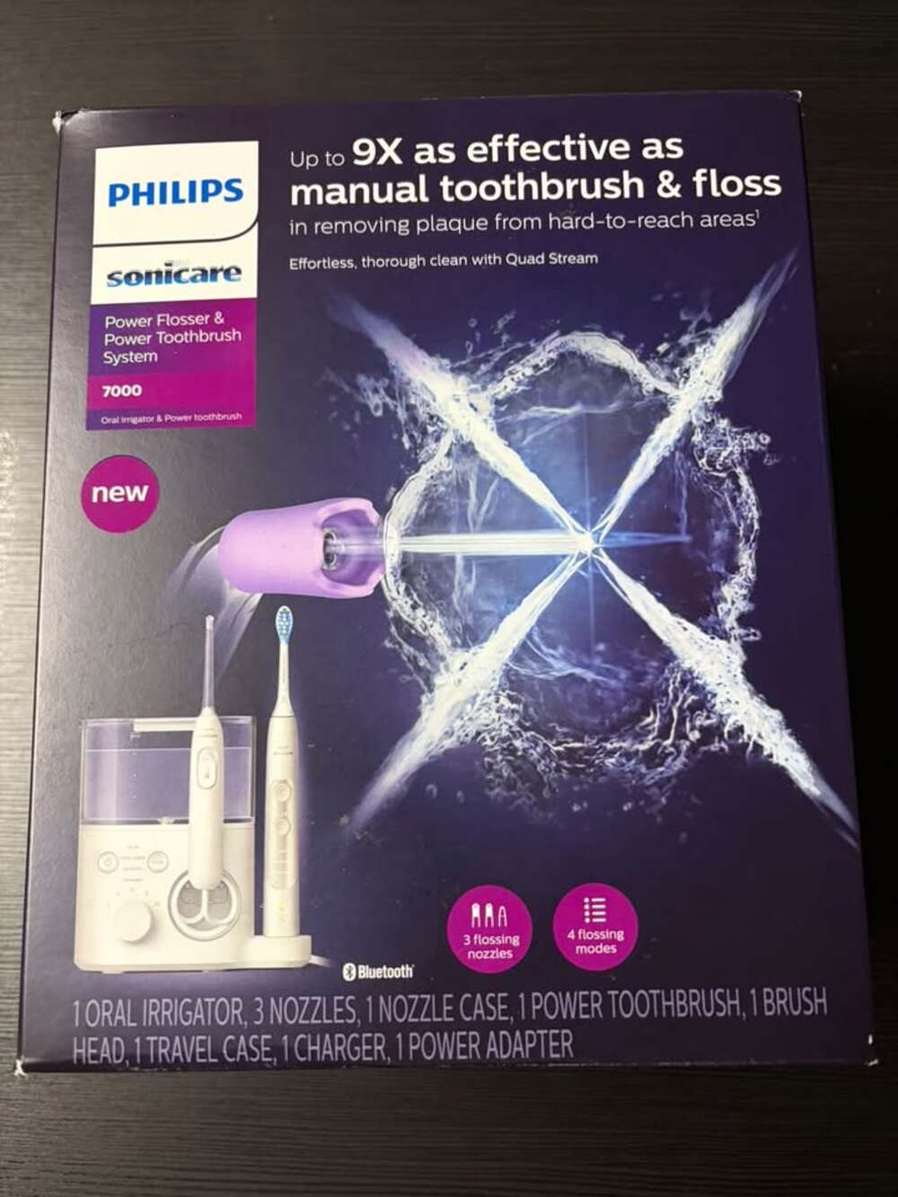 Philips Sonicare 7000 HX3921/40 Power Flosser & Power Toothbrush System in White